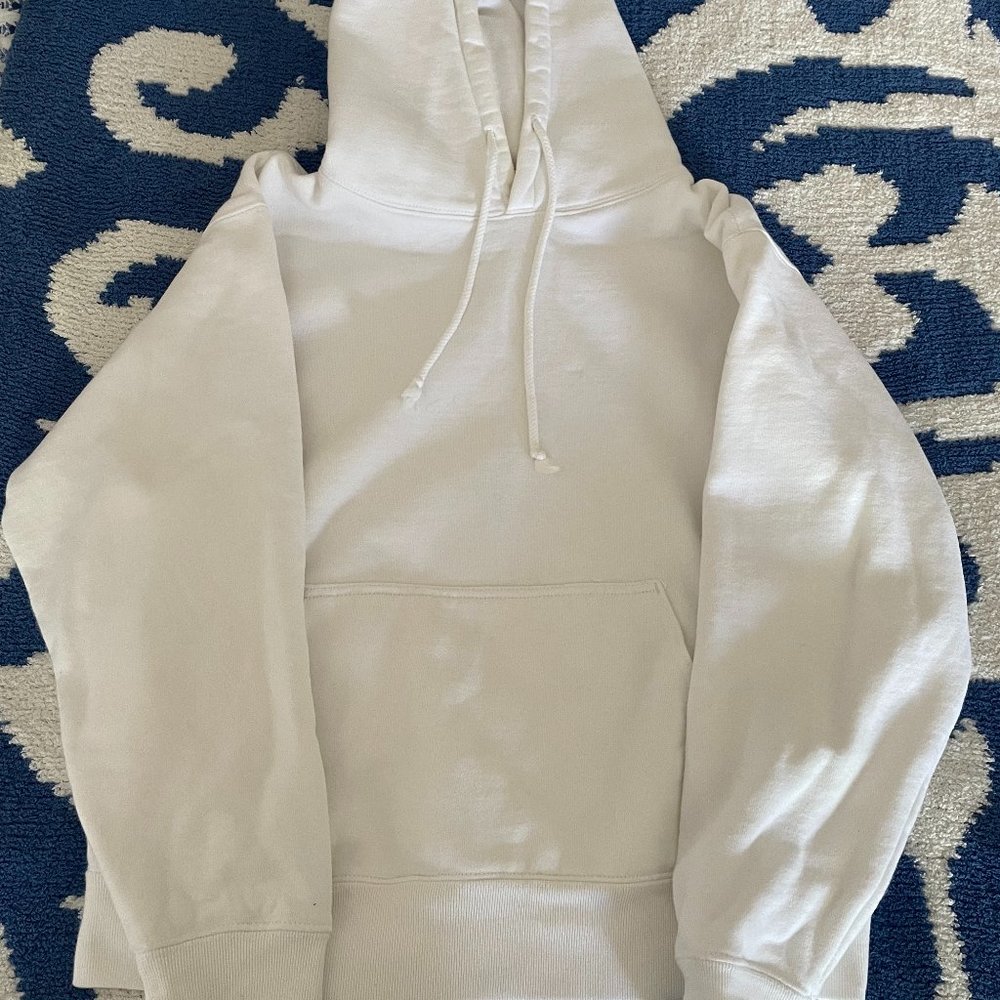 John Galt Thick White Pullover Hoodie